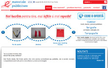 Site de prezentare produse: materiale publicitare