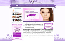 Creare site de prezentare salon de infrumusetare la domiciliu