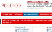 Realizare site politica - politico.ro